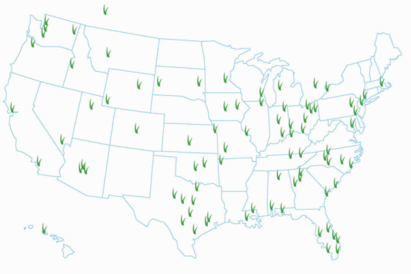 ForeverLawn dealer map